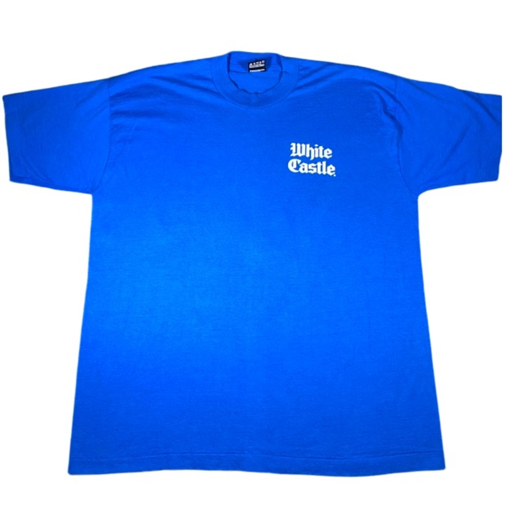 Vintage T-Shirt Men’s XL White Castle What You Crave Blue Single Stitch USA FOTL